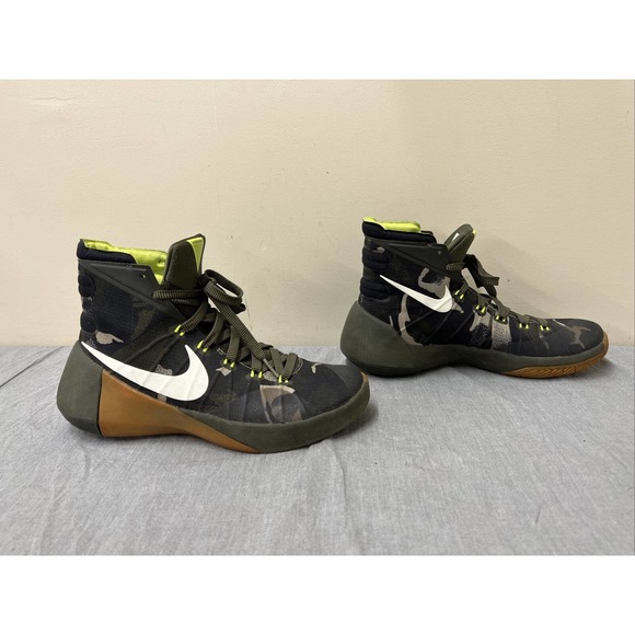 Nike Hyperdunk 2015 PRM Basketball Shoes Camo Olive 749567-313 Men\'s Size 7.5 FS main image 4
